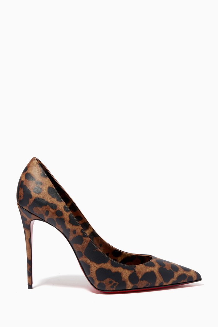 

Kate 100 Pumps in Leopard Print Leather, Brown