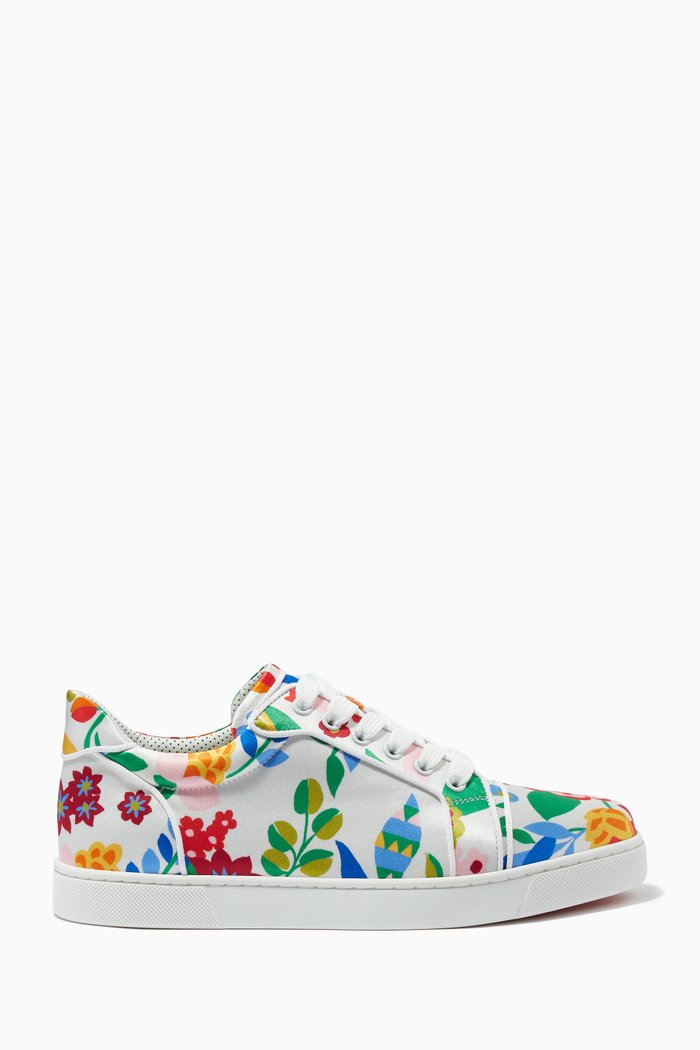 

Vieira Orlato Sneakers in Floral Printed Leather, Multicolour