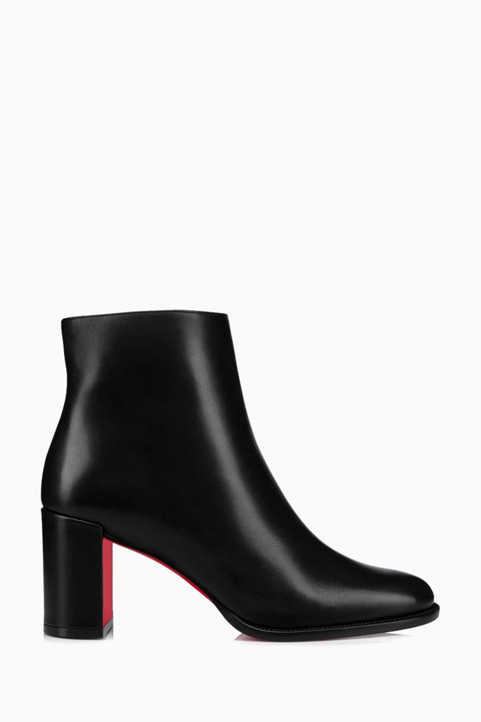 Adoxa 70 Ankle Boots in Leather, Black