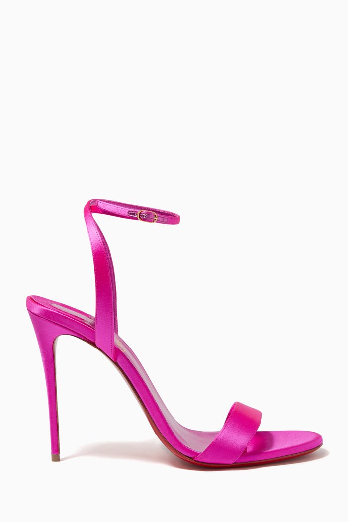 

Loubigirl 100 Sandals in Satin, Pink