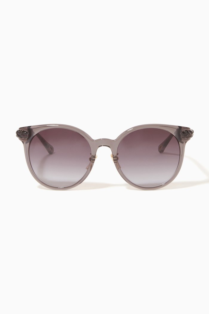 

Cat-Eye Sunglasses in Acetate, Grey