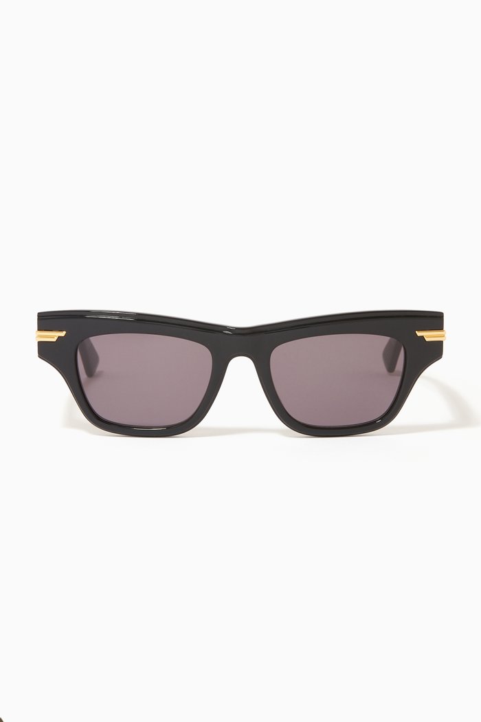 

Wing Square Shape Sunglasses, Black