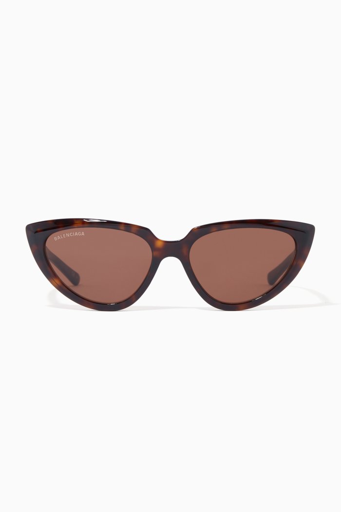 

Cat Eye Sunglasses in Acetate, Brown