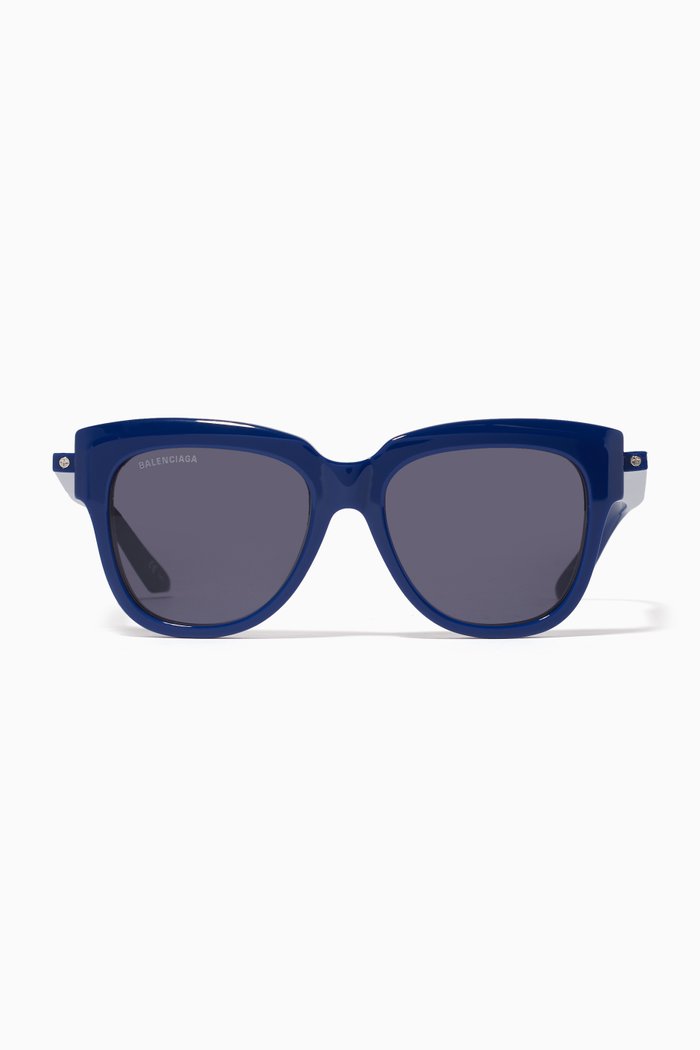 

Cat-eye Sunglasses in Acetate, Blue
