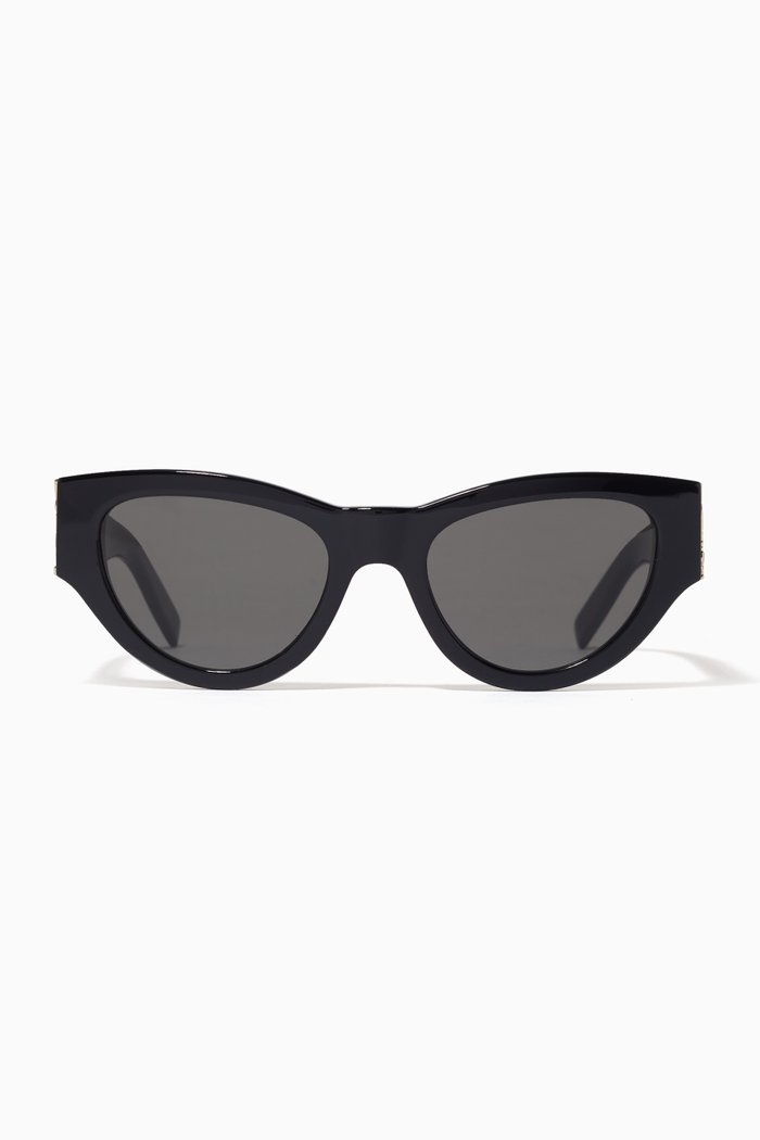 

Cat-eye Sunglasses in Acetate, Black