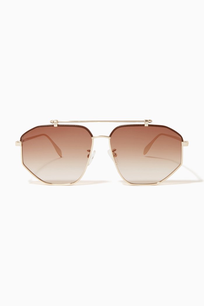 

Top Piercing Sunglasses in Metal, Gold
