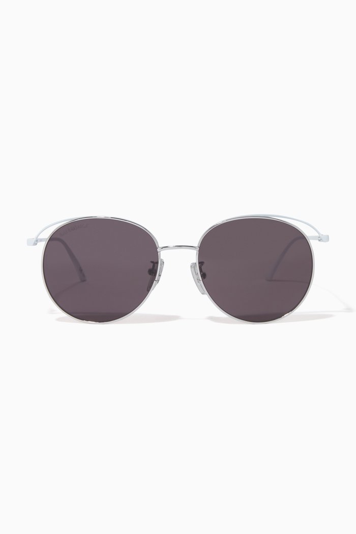 

Round Sunglasses in Metal, Silver