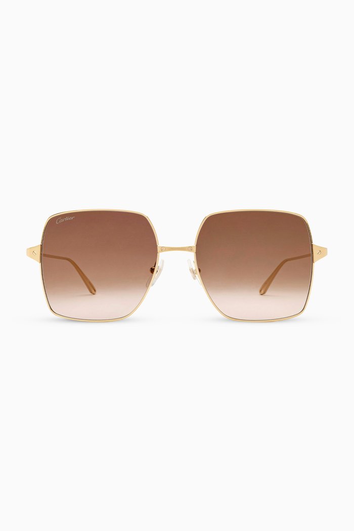 

Santos de Cartier Sunglasses in Metal, Gold