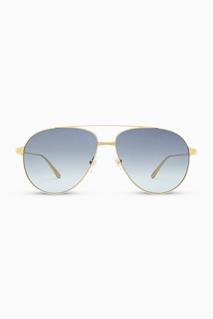 

Santos de Cartier Sunglasses in Metal, Gold