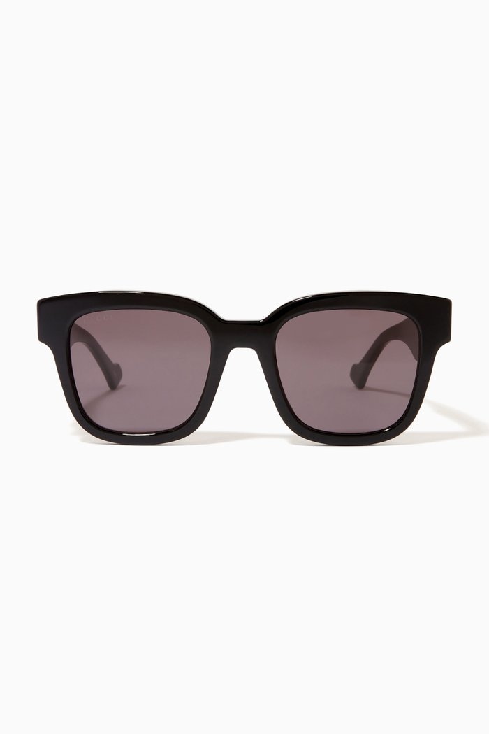 

Square Sunglasses in Acetate, Black