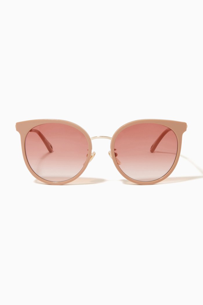 

Cat-Eye Sunglasses in Metal, Neutral