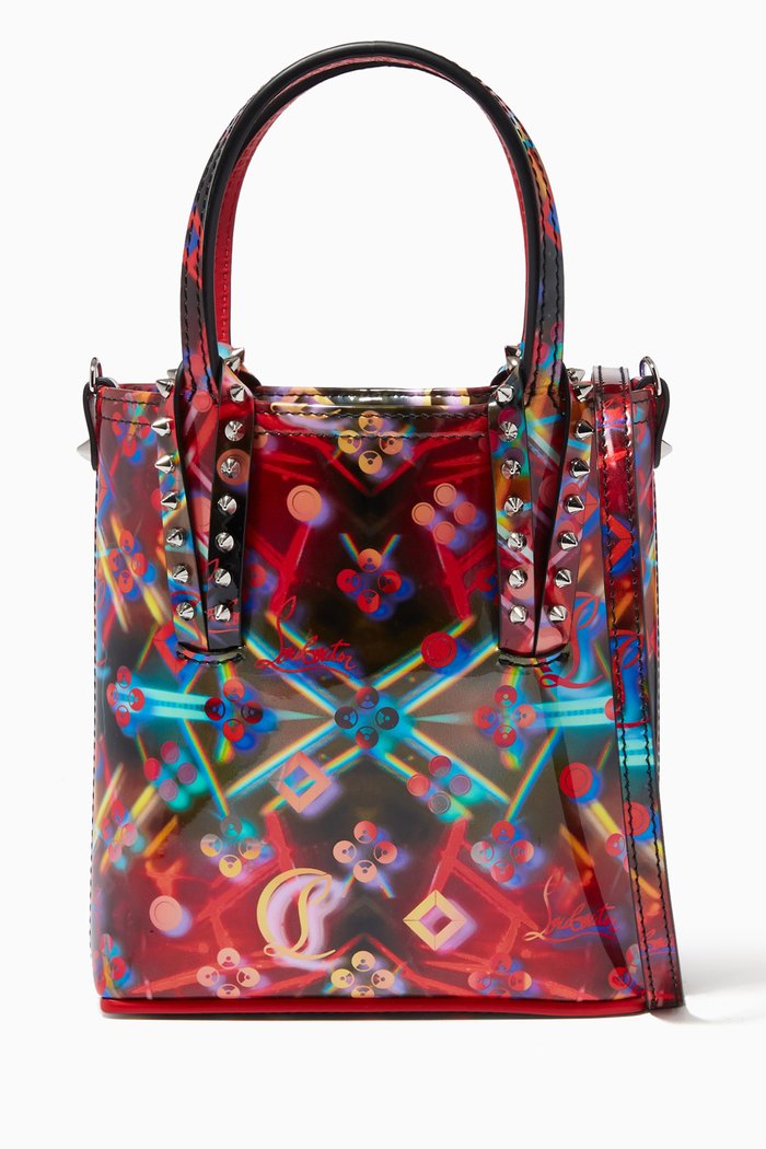 

Cabata N/S Mini Bag in Printed Patent Leather, Multicolour