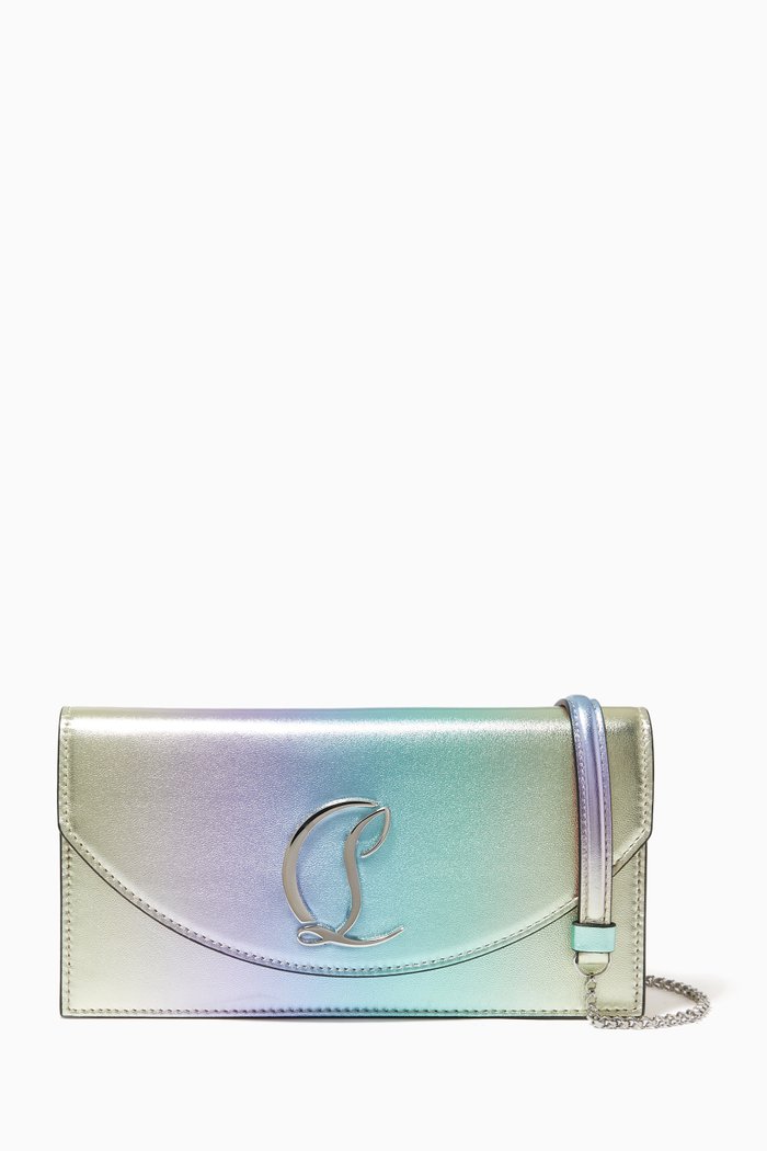 

Loubi54 Clutch Bag in Metallic Nappa Leather, Multicolour