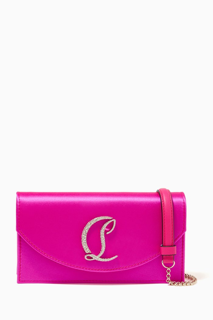 

Loubi54 Clutch Bag in Satin, Multicolour