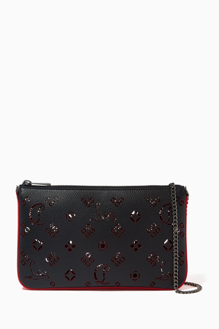 

Loubila Pouch in Grained Leather, Multicolour