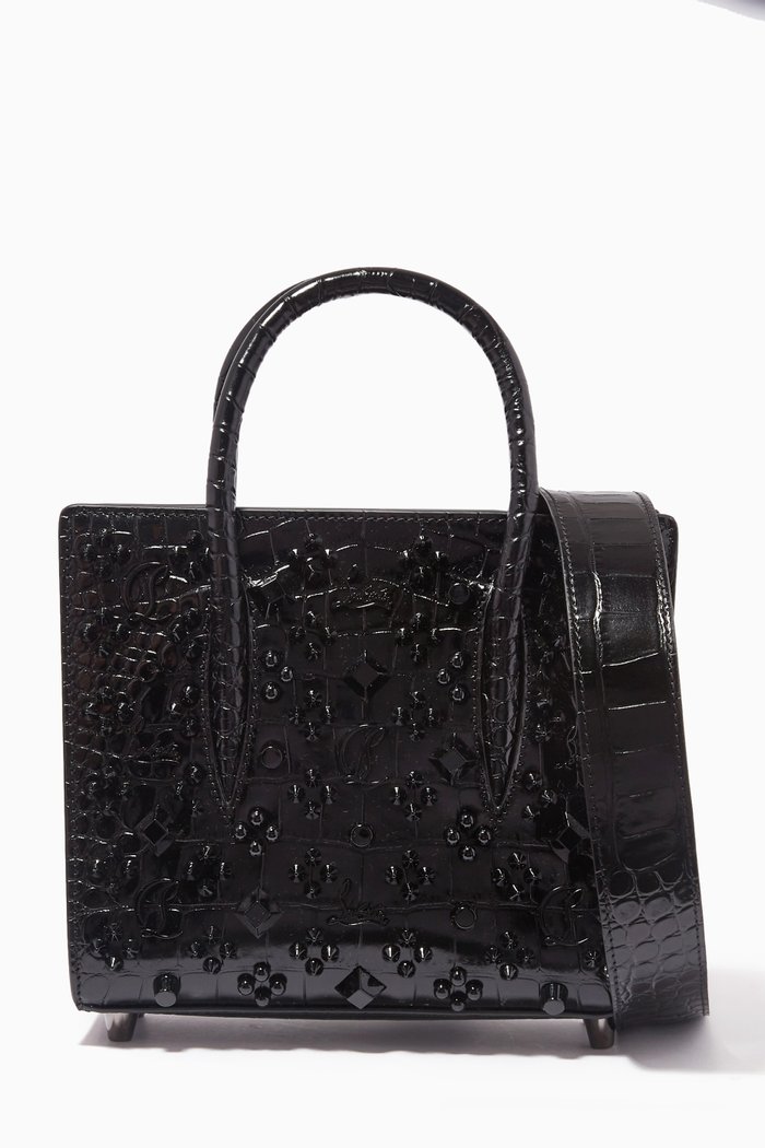 

Paloma S Mini Bag in Textured Leather, Black