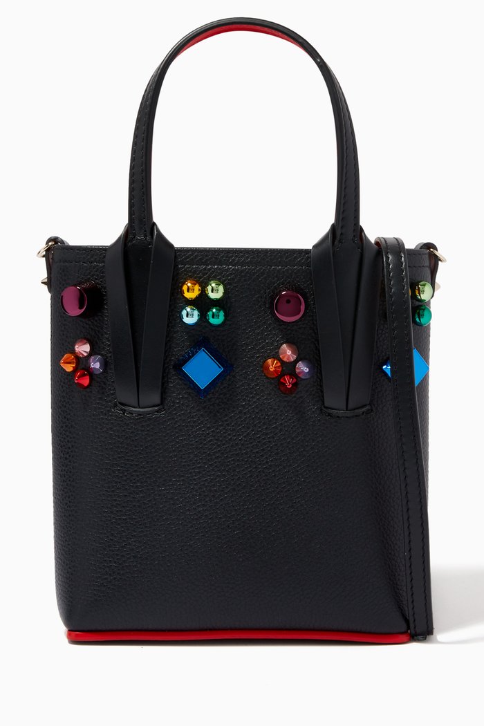 

Cabata Mini Bag in Grained Leather, Black