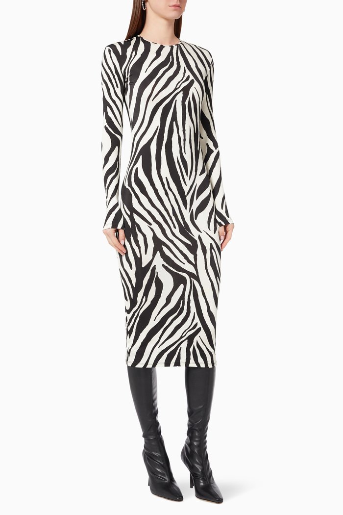 

Ivy Bodycon Midi Dress, Black