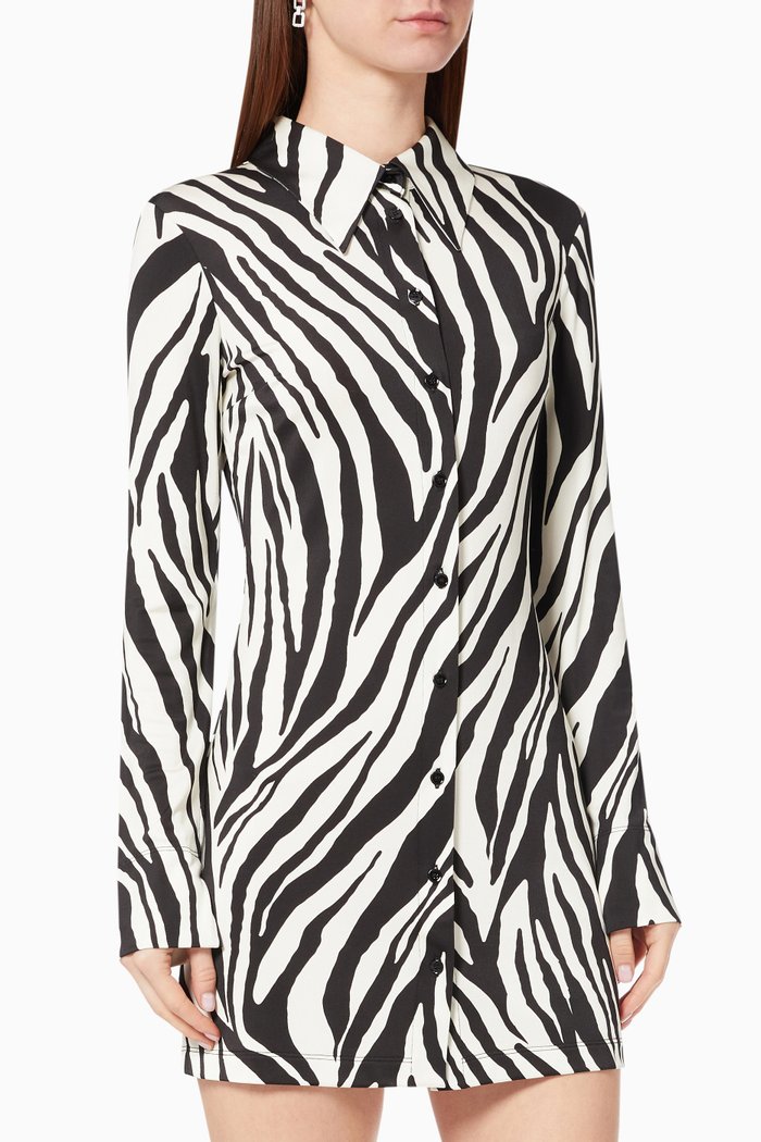 

Ginevra Chemisier Mini Dress, Black