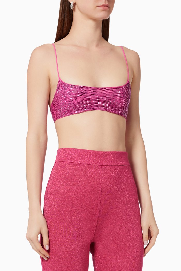 

Inga Crystal Bralette, Pink