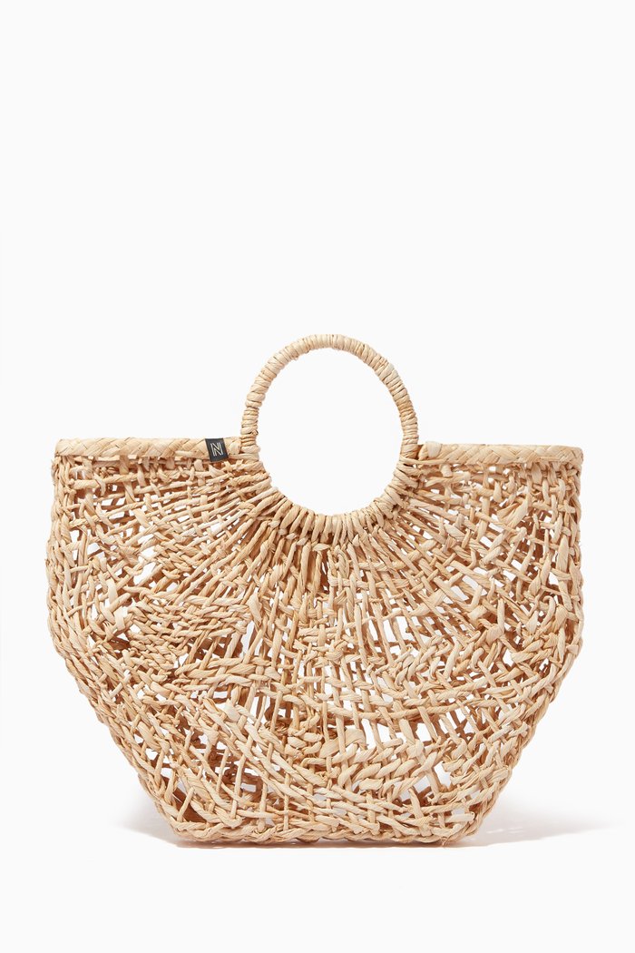 

Maria Tote in Cornhusk Straw, Neutral