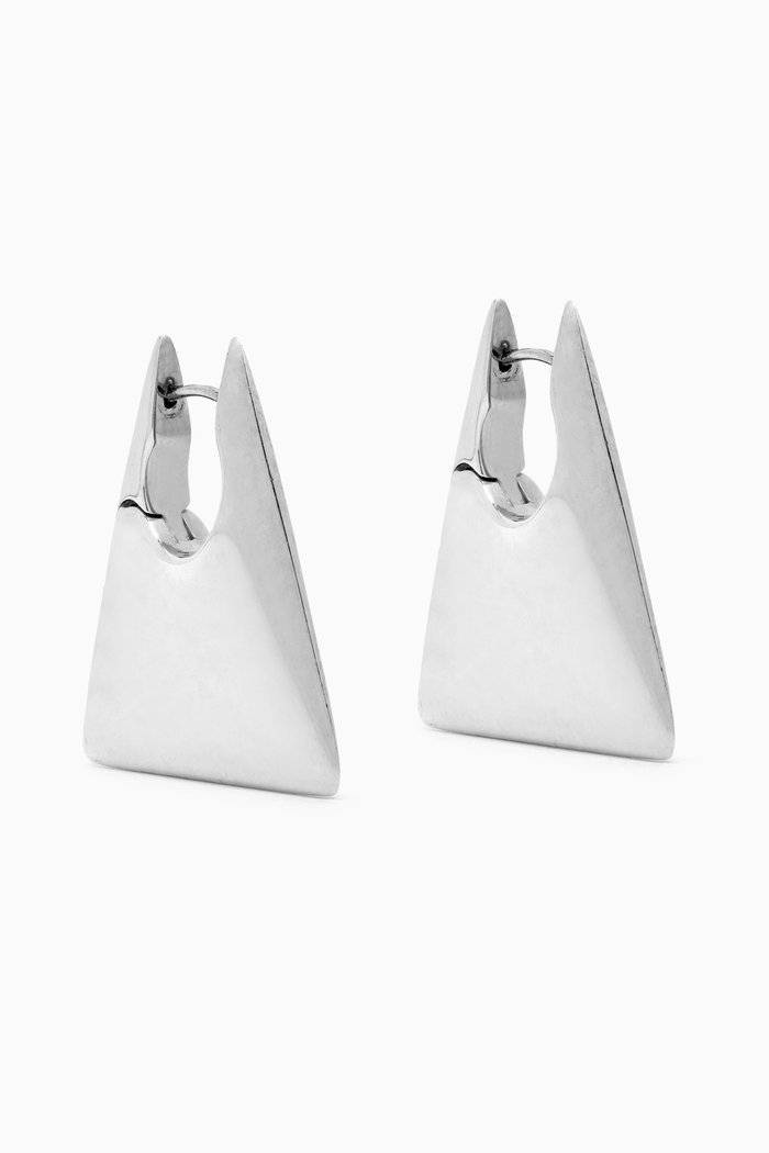 

Triangle Hoop Earrings in Sterling Silver
