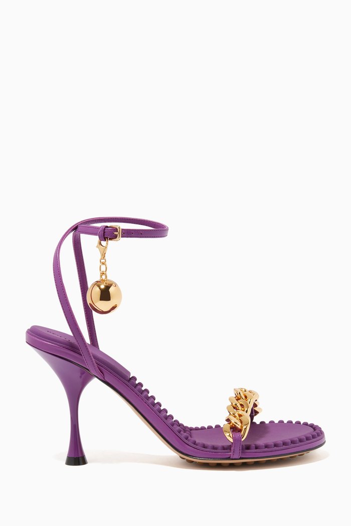 

Dot Sandals in Leather, Purple