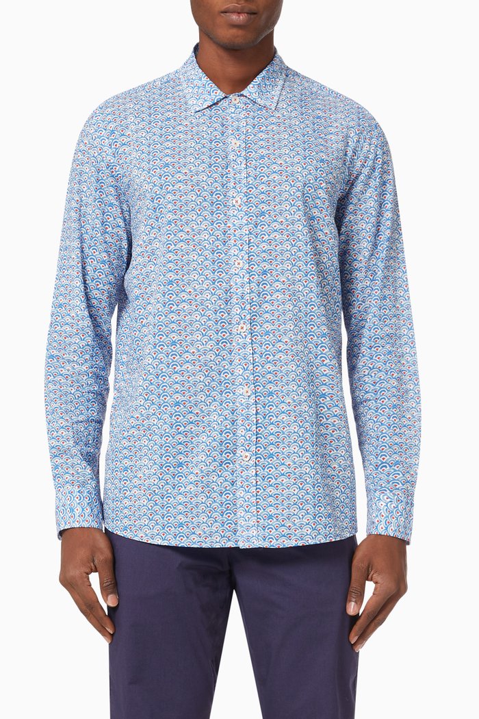

Toronto Printed Shirt, Blue