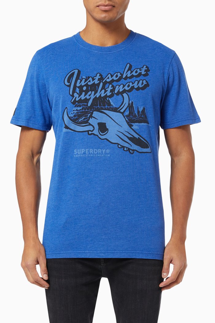

Heritage Mountain T-shirt in Jersey, Blue