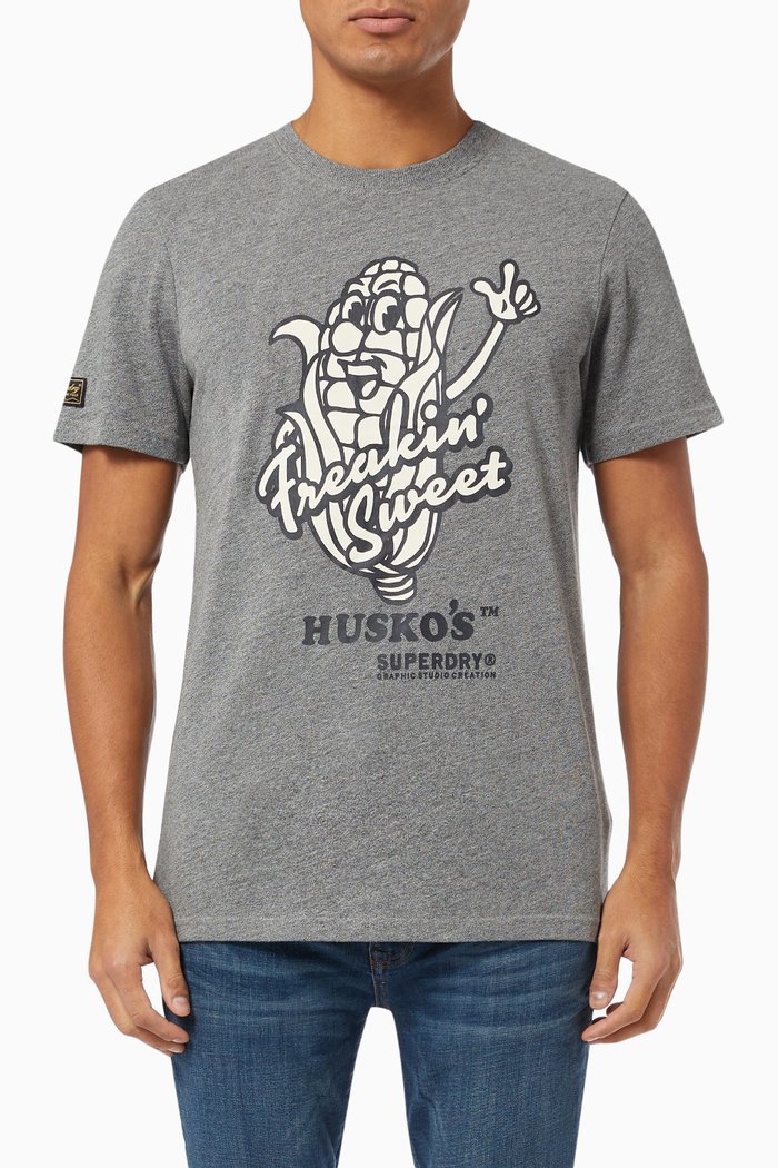 

Heritage Mountain T-shirt in Jersey, Grey