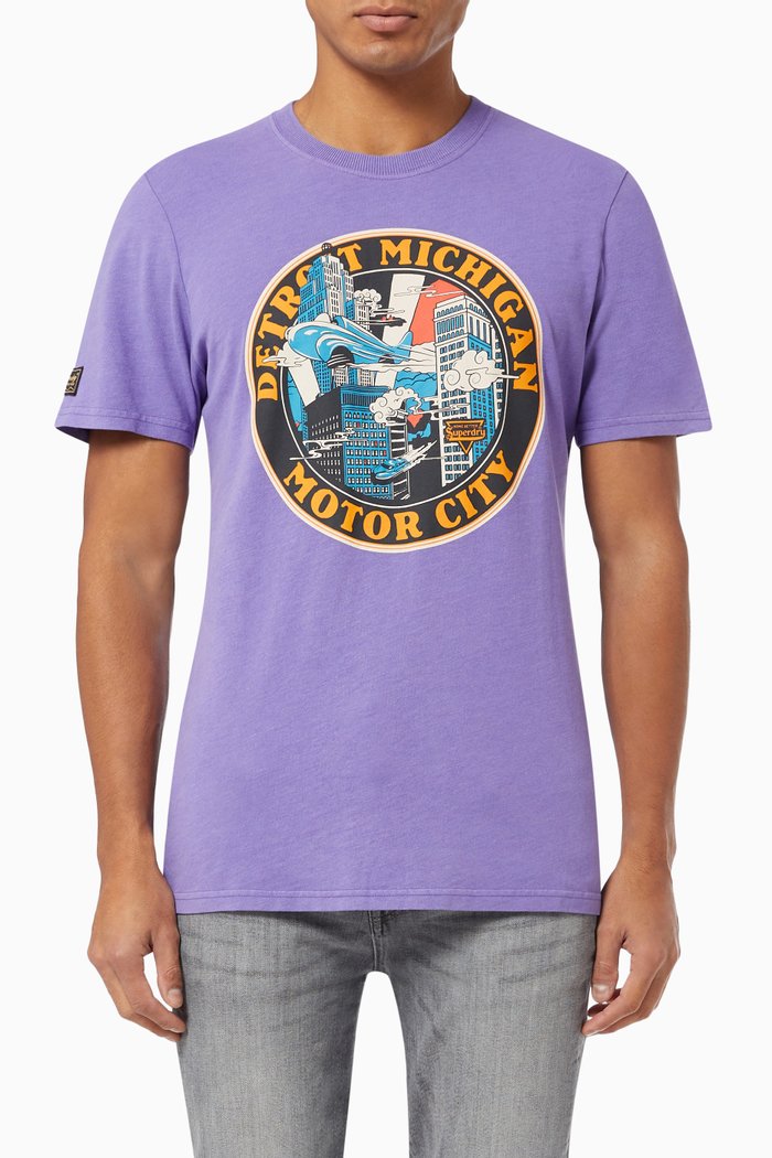 

Heritage Mountain T-shirt in Jersey, Purple