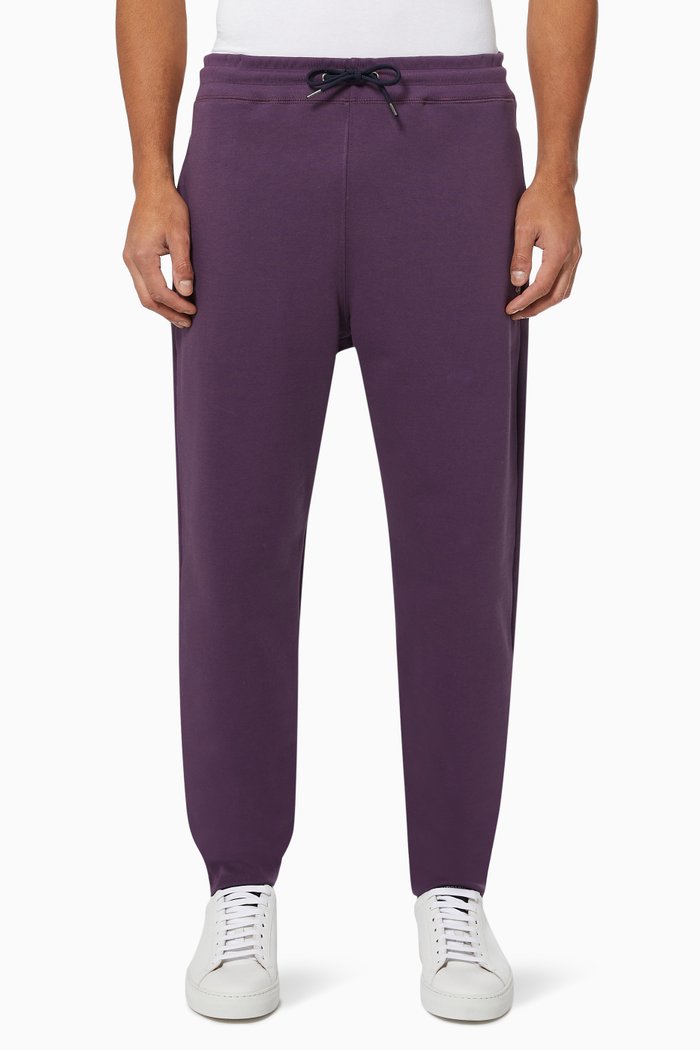 

Zebra Logo Sweatpants in Organic Cotton, Purple