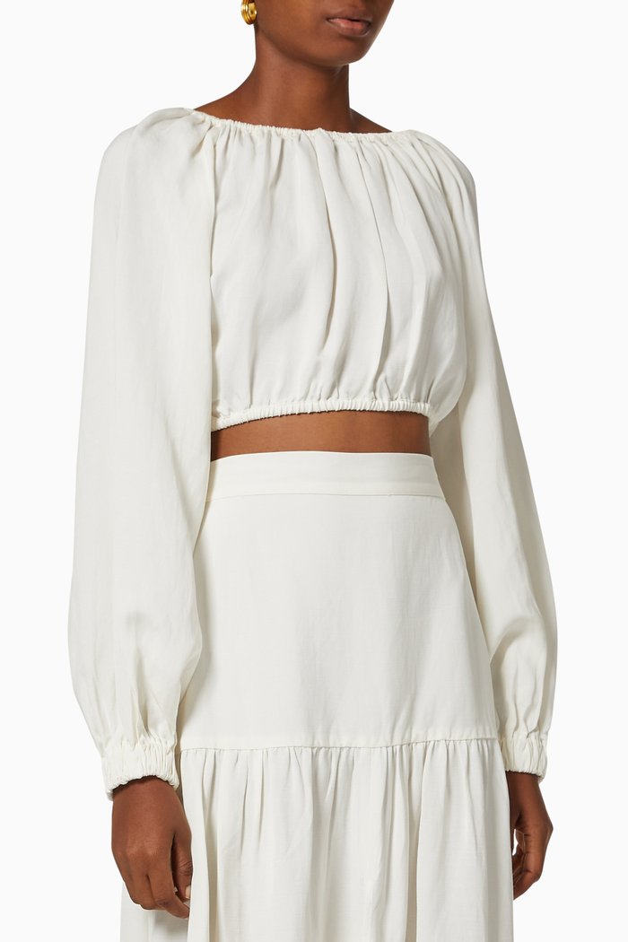 Young Lovers Top in Viscose, Neutral