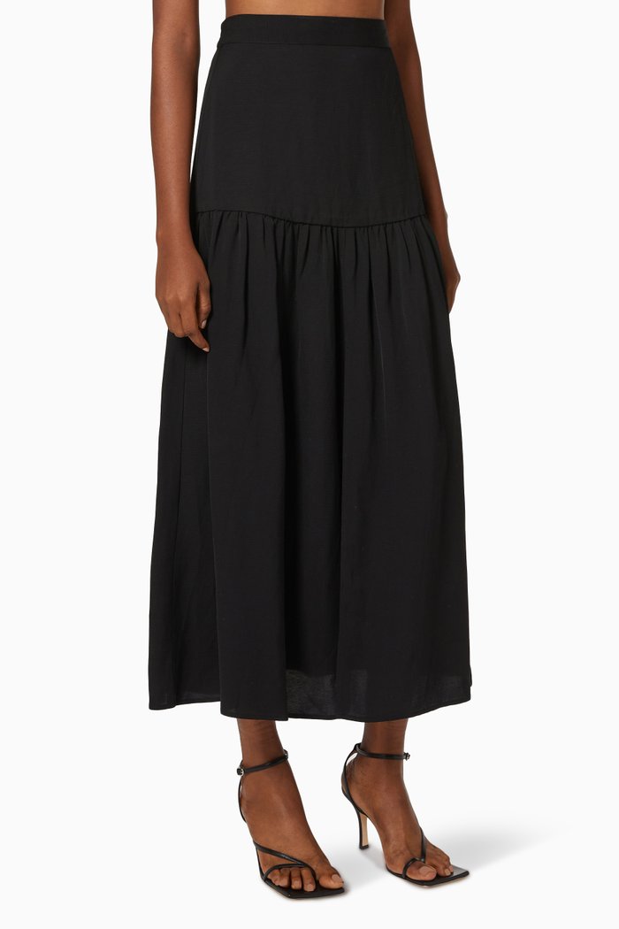 

Young Lovers Skirt in Viscose, Black