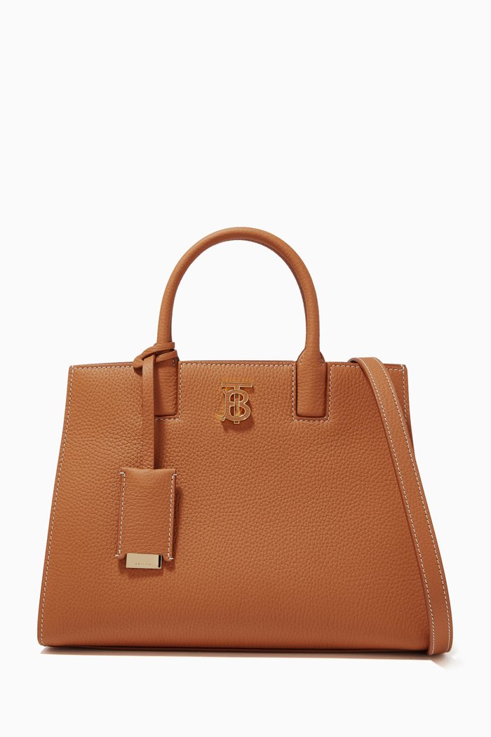 

Mini Frances Bag in Leather, Neutral