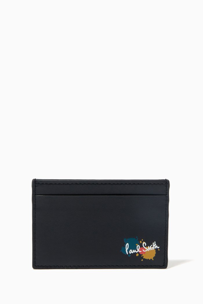 

Logo Wallet in Leather, Black