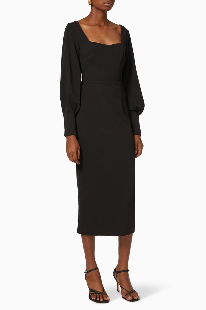 

Make Out Midi Dress, Black