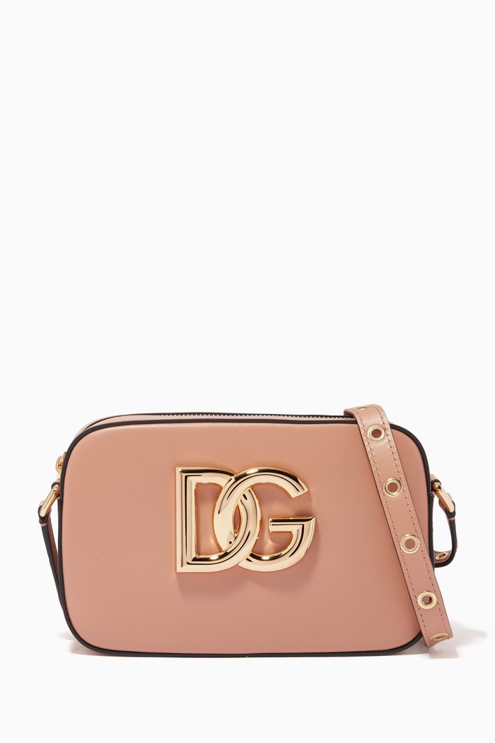 3.5 Crossbody Bag in Leather, Neutral