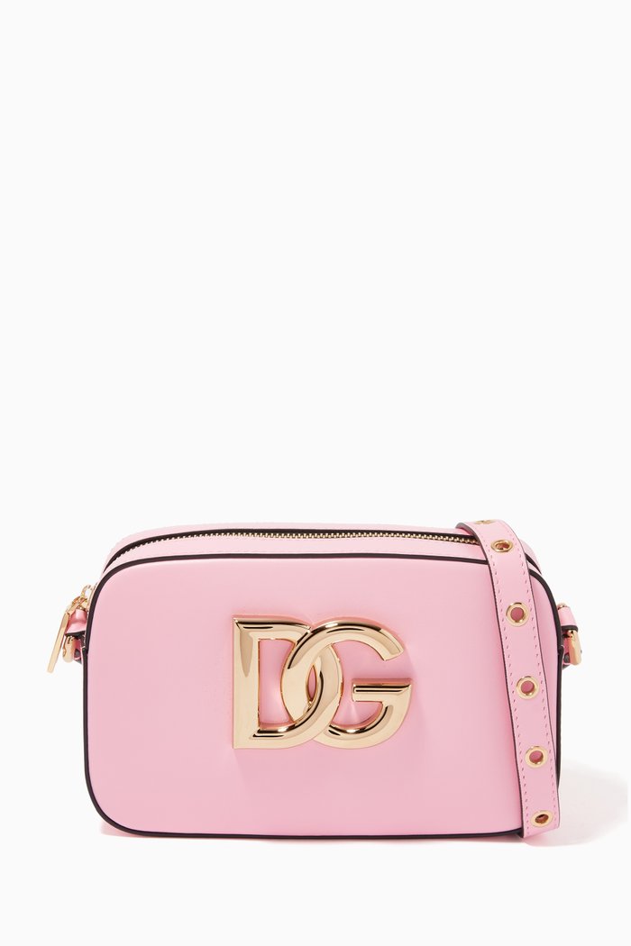 

DG Millennials Camera Bag in Calfskin Leather, Pink