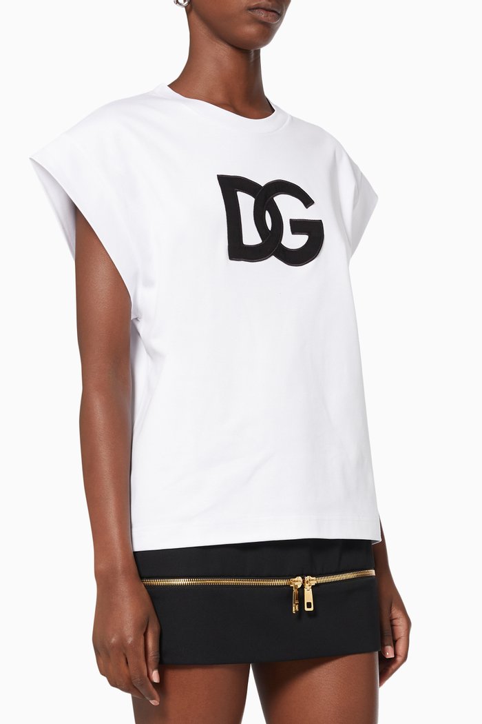 

Interlock Logo T-shirt in Cotton, White