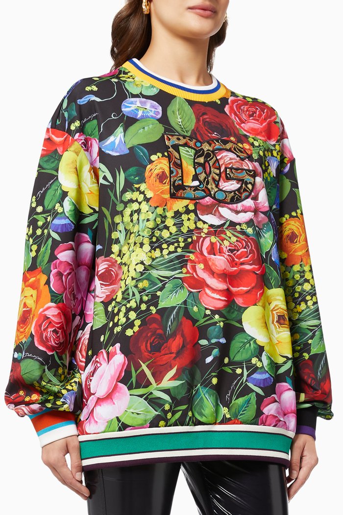 

Bouquet Sweatshirt in Technical Jersey, Multicolour