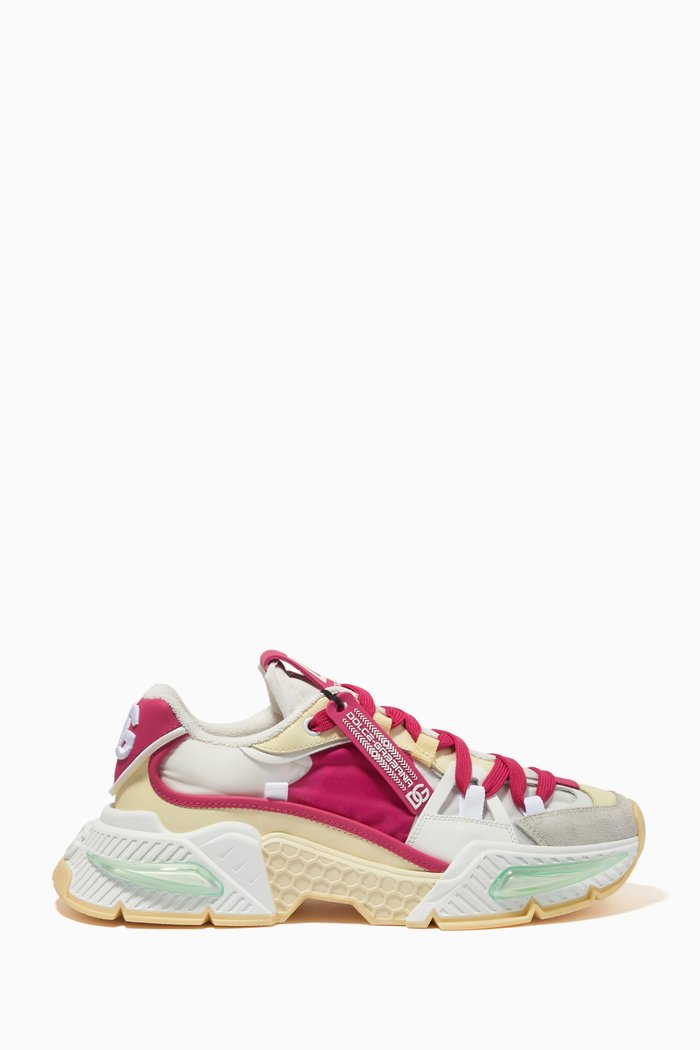 

Airmaster Sneakers in Mixed Materials, Pink