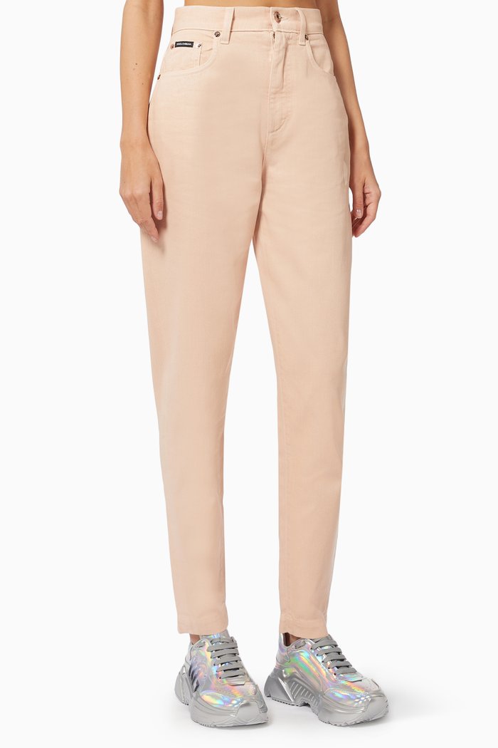 

Amber Jeans in Frosted Denim, Pink