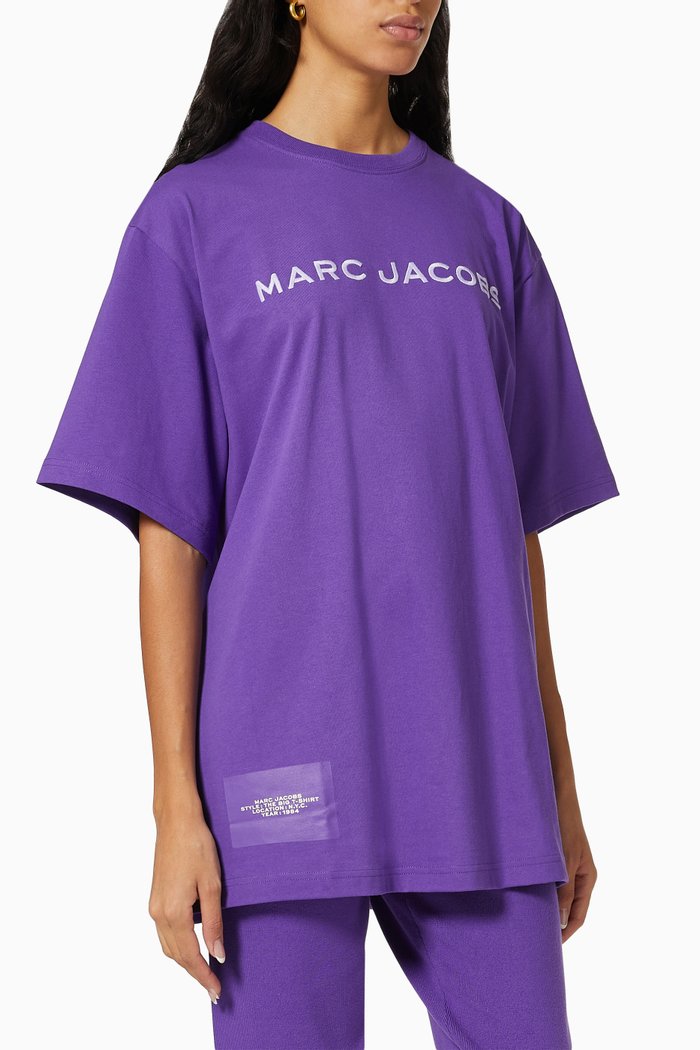 

The Big T-shirt in Cottton, Purple