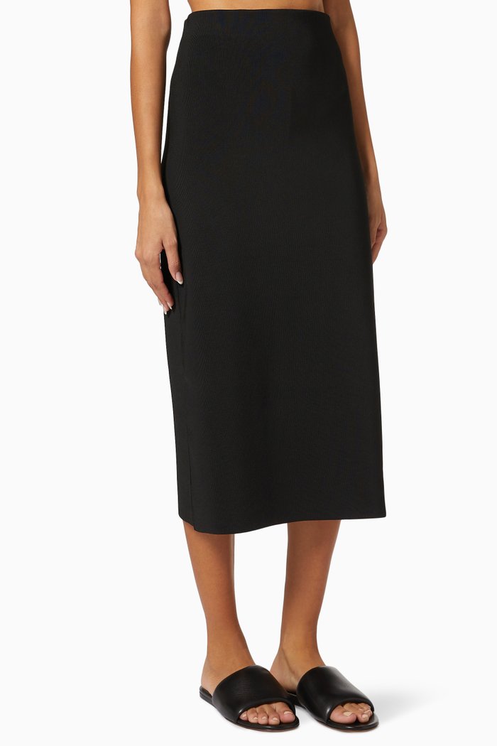 

The Tube Skirt in Viscose Blend, Black