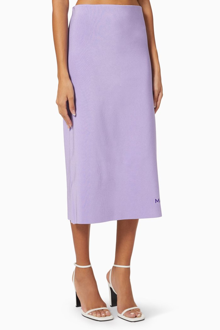 

The Tube Skirt in Viscose Blend, Purple