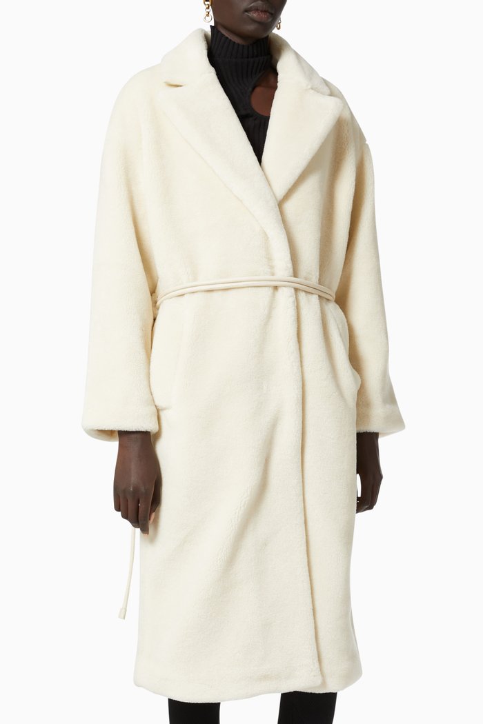 

Sasha Coat in Faux Fur, Neutral