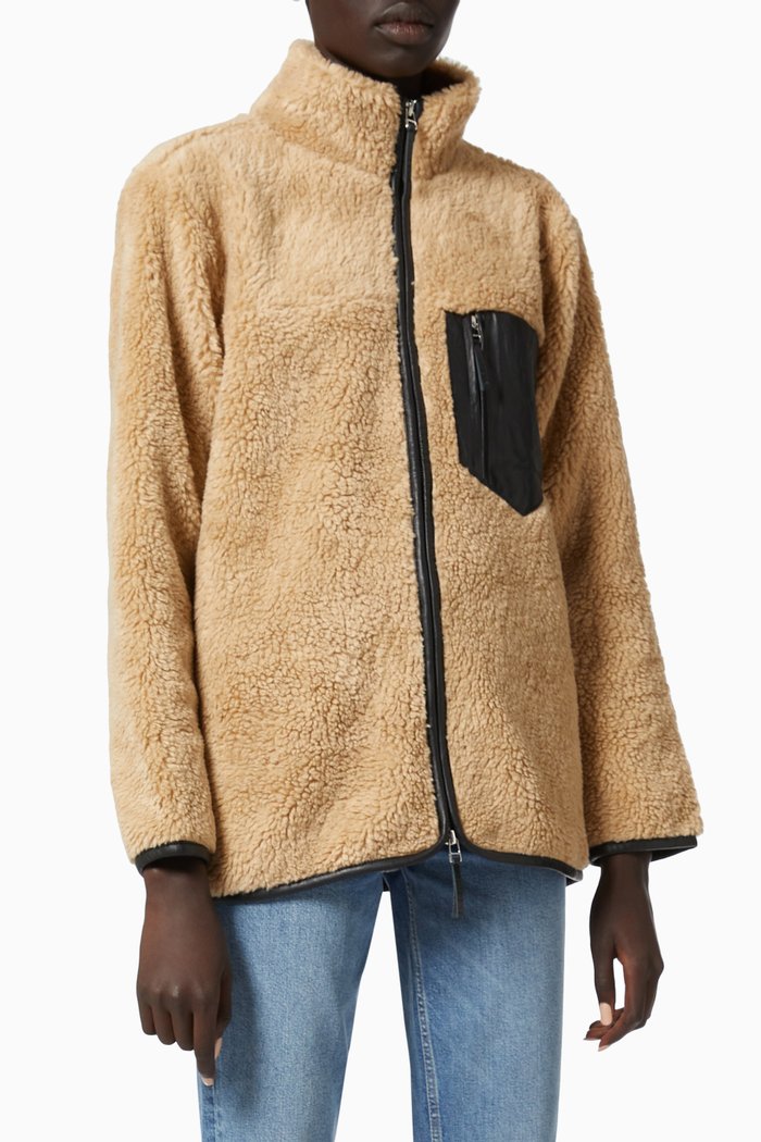 

Ryder Jacket in Faux Fur, Brown