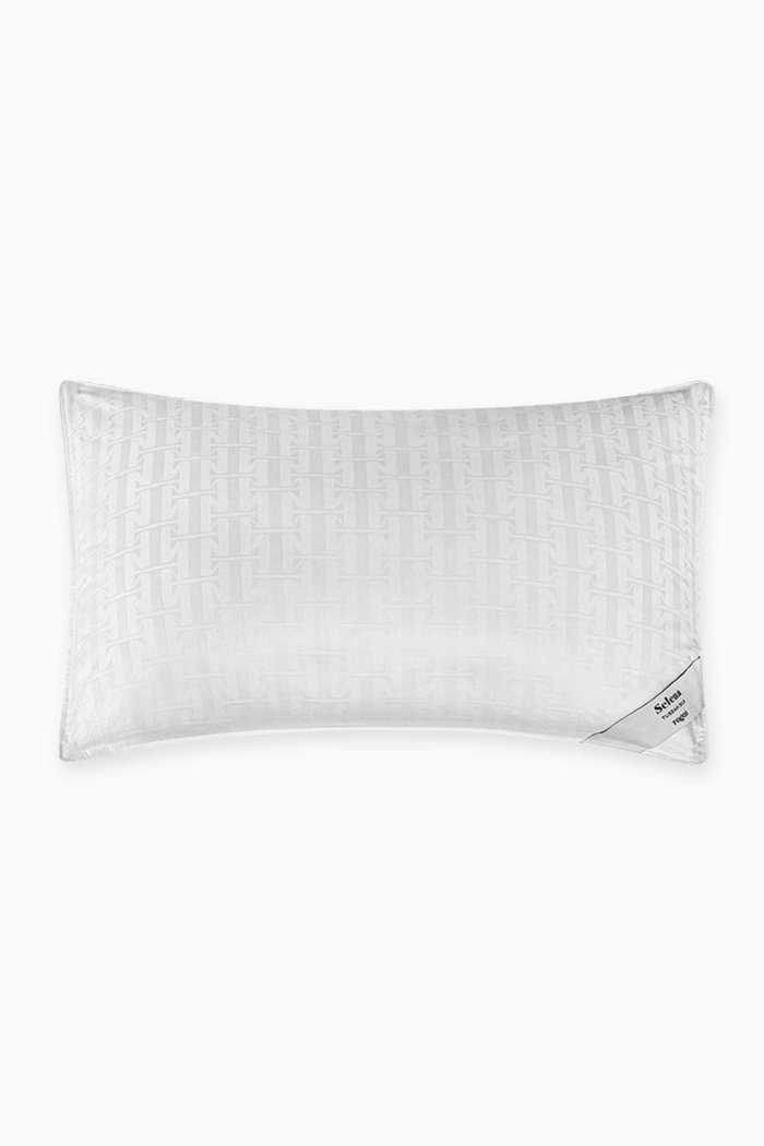 

Selena Pillow, Tussah Silk, 50 x 90cm, White