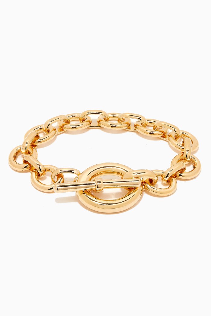 

Potrait Chain Bracelet in 14kt Gold Plating
